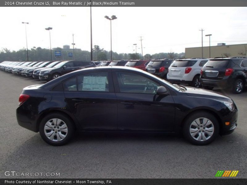 Blue Ray Metallic / Jet Black/Medium Titanium 2014 Chevrolet Cruze LS