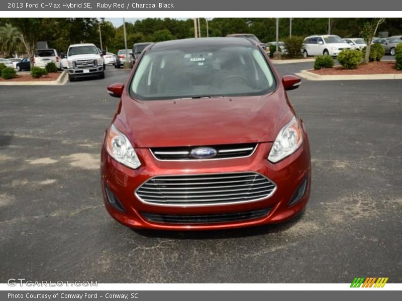 Ruby Red / Charcoal Black 2013 Ford C-Max Hybrid SE