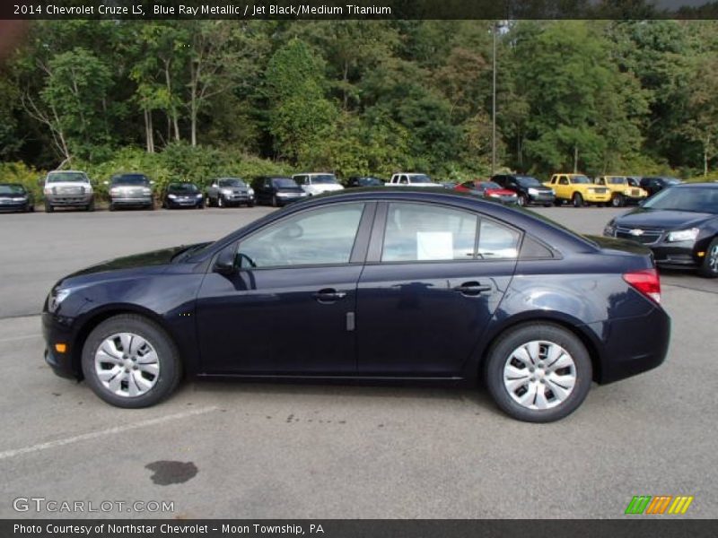 Blue Ray Metallic / Jet Black/Medium Titanium 2014 Chevrolet Cruze LS