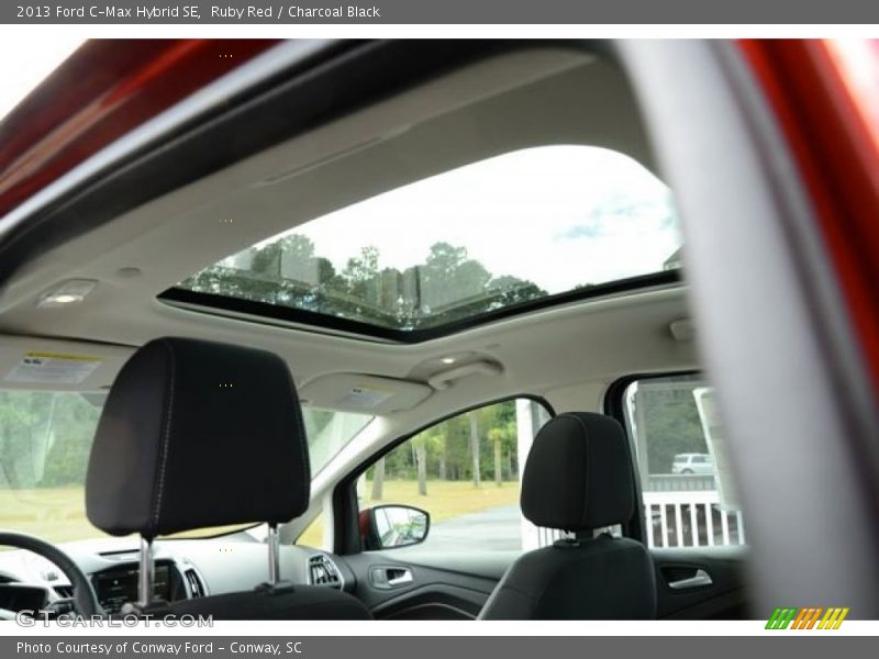 Ruby Red / Charcoal Black 2013 Ford C-Max Hybrid SE