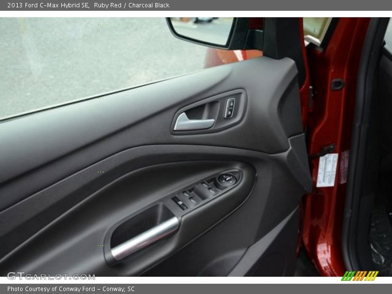 Ruby Red / Charcoal Black 2013 Ford C-Max Hybrid SE