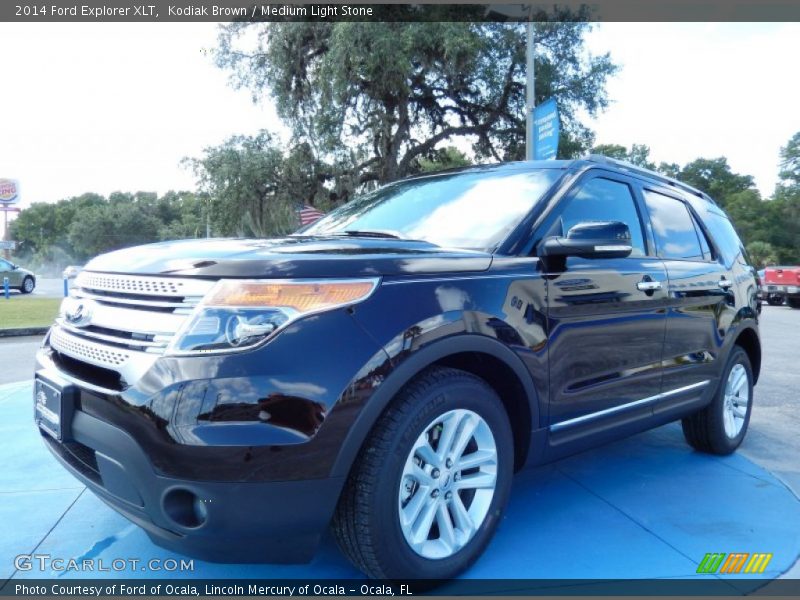 Kodiak Brown / Medium Light Stone 2014 Ford Explorer XLT