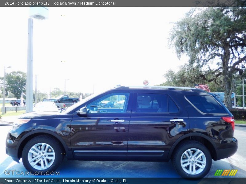 Kodiak Brown / Medium Light Stone 2014 Ford Explorer XLT
