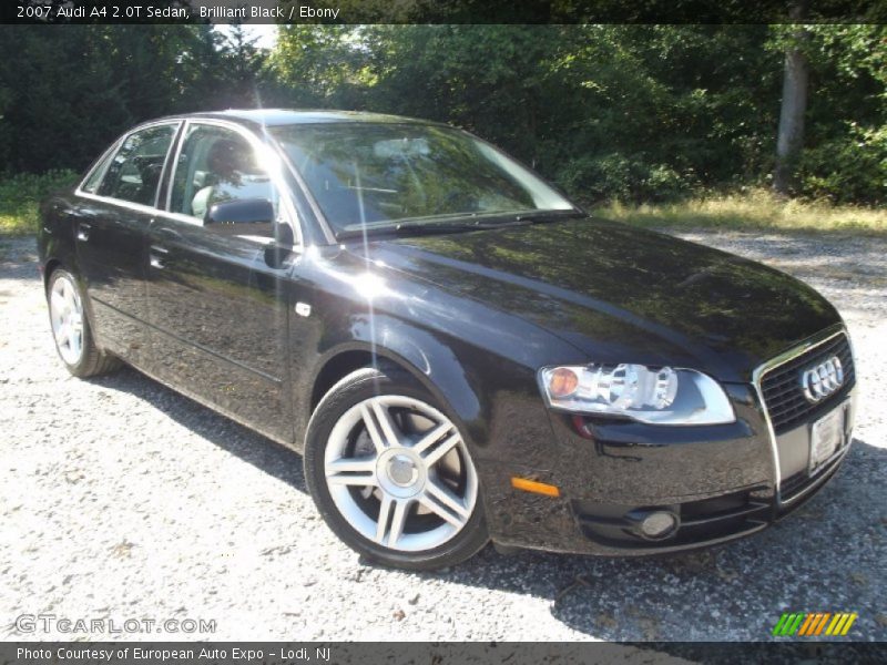 Brilliant Black / Ebony 2007 Audi A4 2.0T Sedan