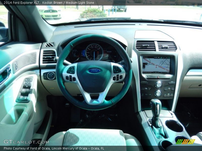 Kodiak Brown / Medium Light Stone 2014 Ford Explorer XLT