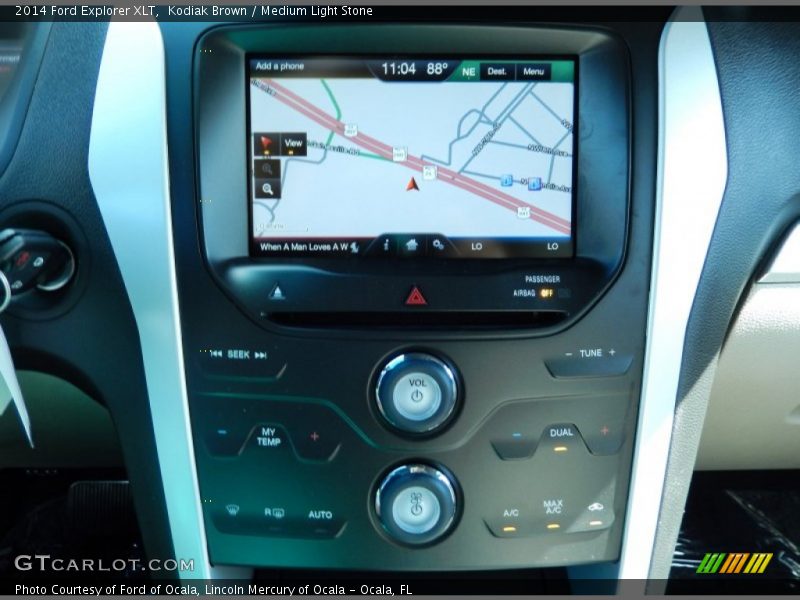 Kodiak Brown / Medium Light Stone 2014 Ford Explorer XLT