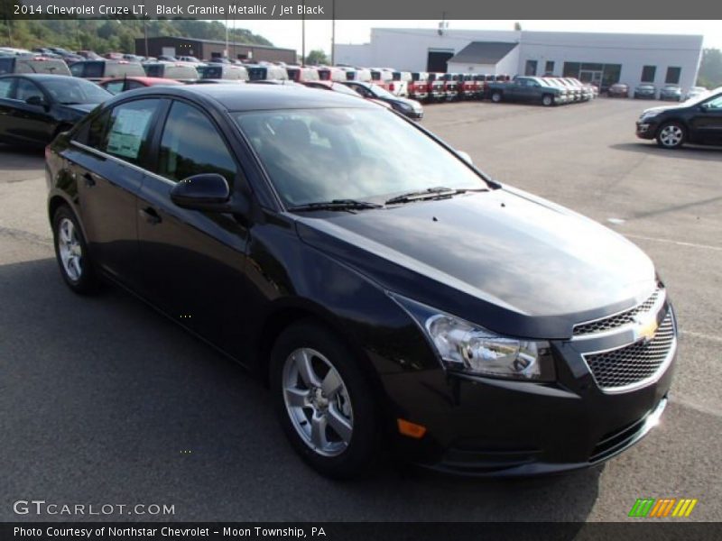 Black Granite Metallic / Jet Black 2014 Chevrolet Cruze LT