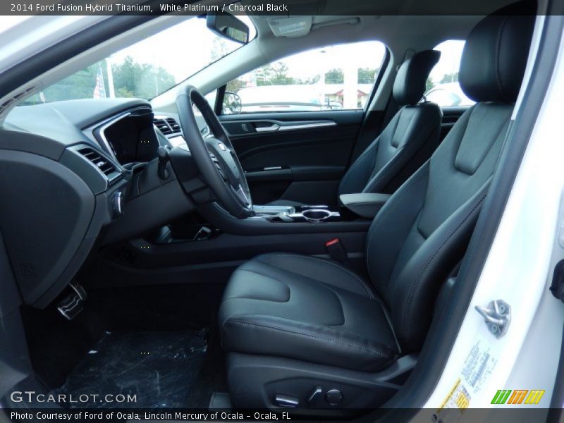 Front Seat of 2014 Fusion Hybrid Titanium