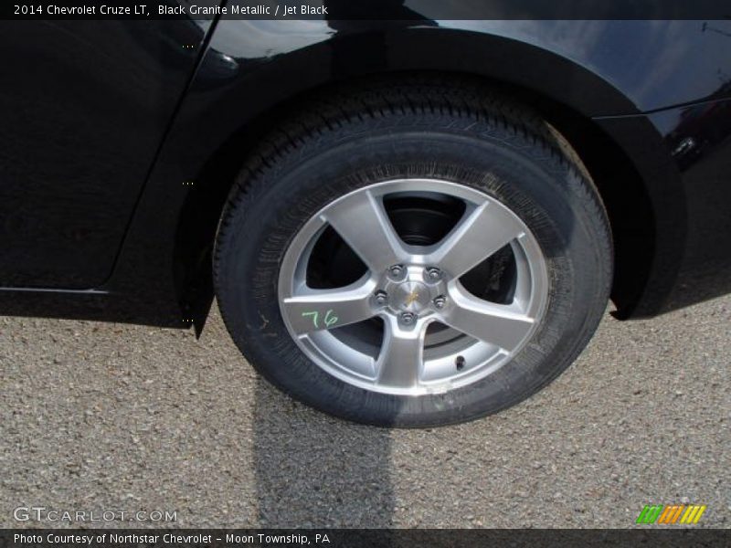 Black Granite Metallic / Jet Black 2014 Chevrolet Cruze LT
