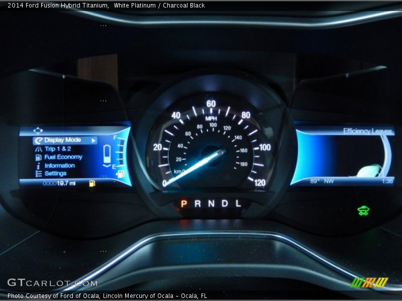  2014 Fusion Hybrid Titanium Hybrid Titanium Gauges