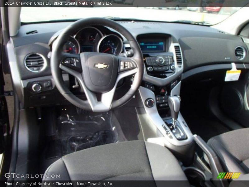 Black Granite Metallic / Jet Black 2014 Chevrolet Cruze LT