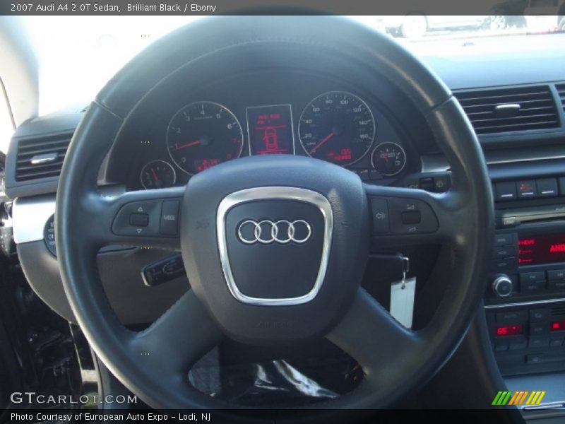 Brilliant Black / Ebony 2007 Audi A4 2.0T Sedan