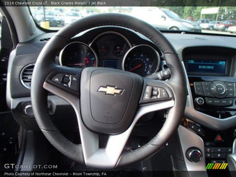 Black Granite Metallic / Jet Black 2014 Chevrolet Cruze LT