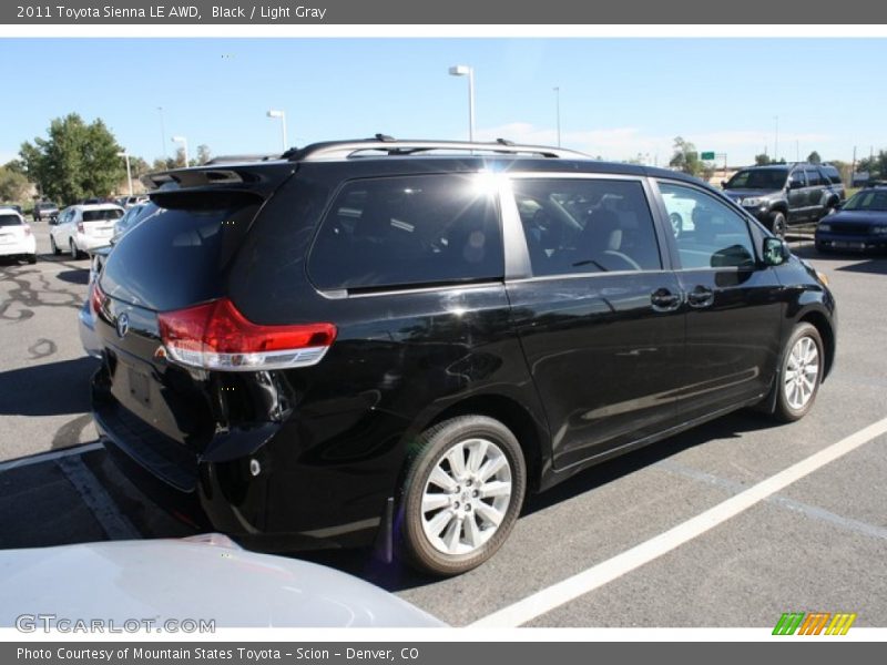 Black / Light Gray 2011 Toyota Sienna LE AWD