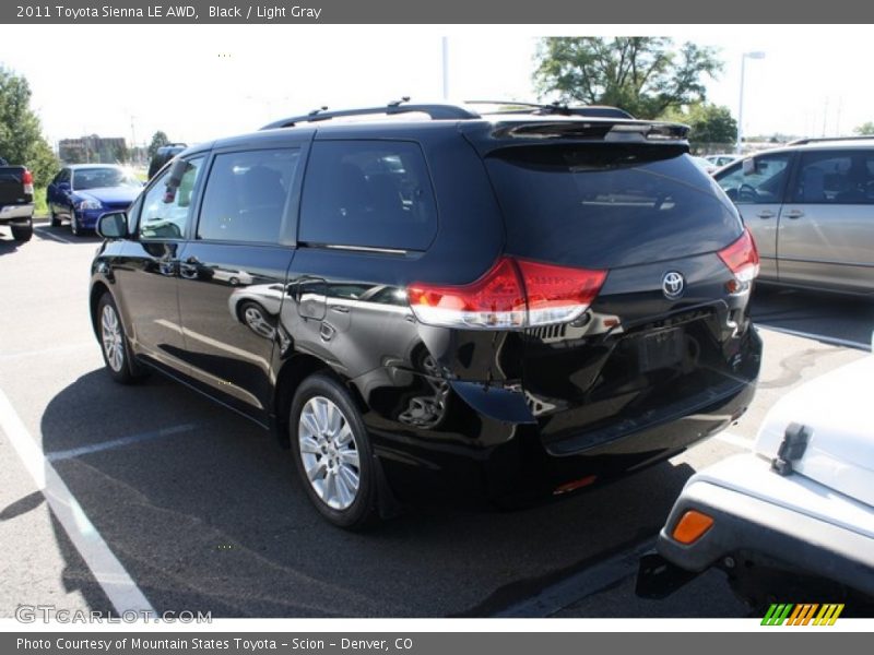 Black / Light Gray 2011 Toyota Sienna LE AWD