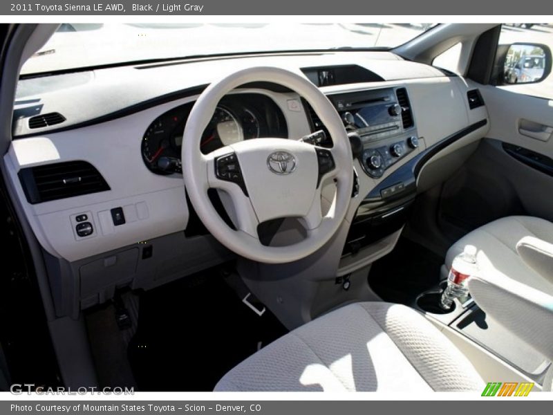 Black / Light Gray 2011 Toyota Sienna LE AWD