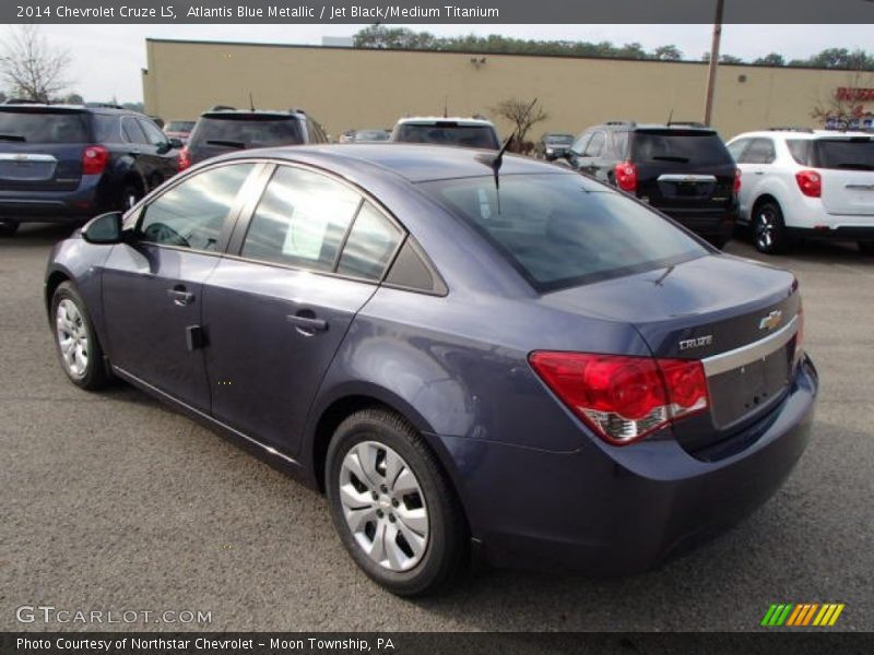 Atlantis Blue Metallic / Jet Black/Medium Titanium 2014 Chevrolet Cruze LS