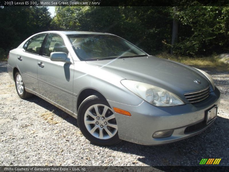 Mystic Sea Green Opalescent / Ivory 2003 Lexus ES 300