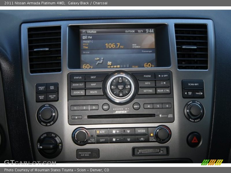 Galaxy Black / Charcoal 2011 Nissan Armada Platinum 4WD