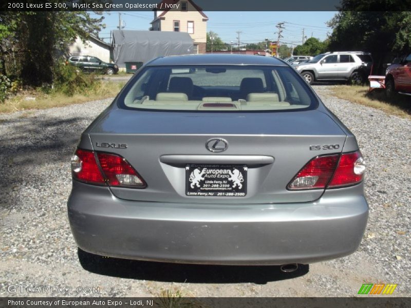 Mystic Sea Green Opalescent / Ivory 2003 Lexus ES 300