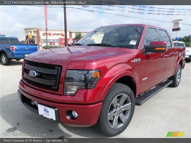 Ruby Red Metallic / Black 2013 Ford F150 FX2 SuperCrew