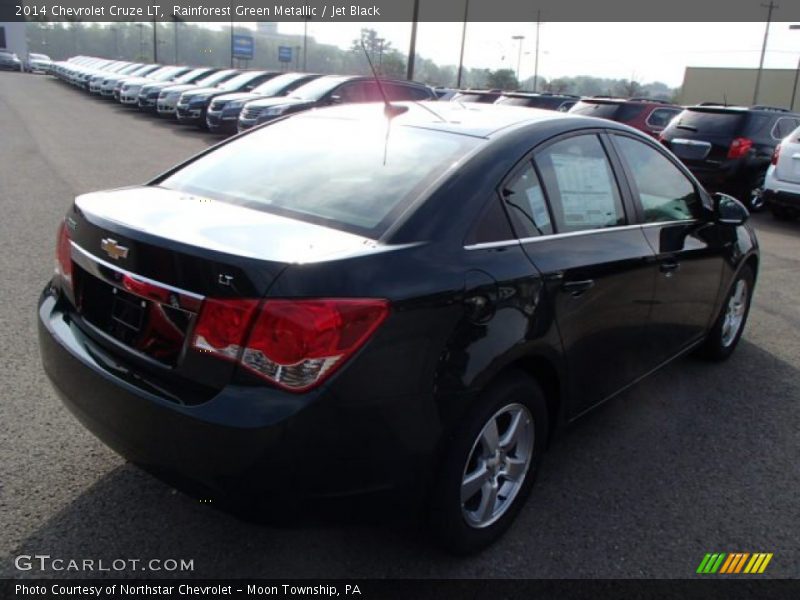 Rainforest Green Metallic / Jet Black 2014 Chevrolet Cruze LT