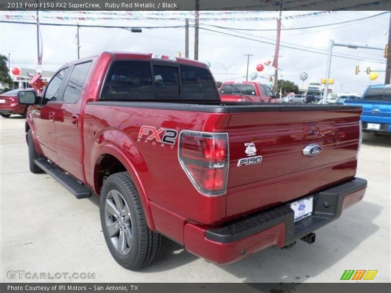 Ruby Red Metallic / Black 2013 Ford F150 FX2 SuperCrew