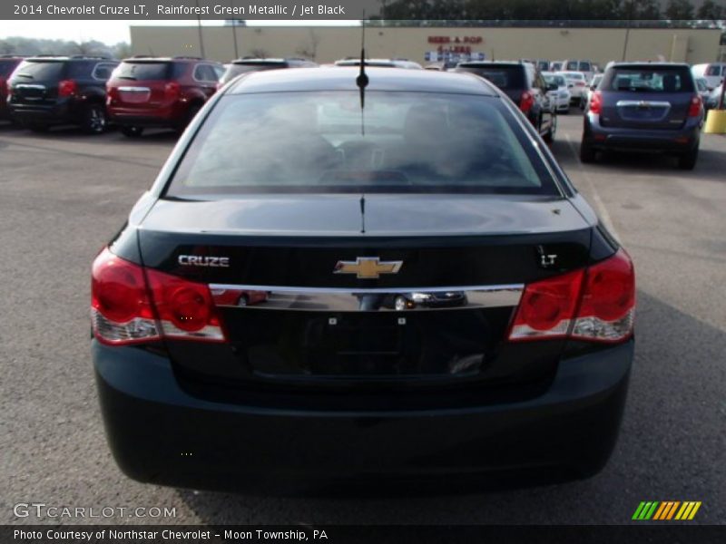 Rainforest Green Metallic / Jet Black 2014 Chevrolet Cruze LT