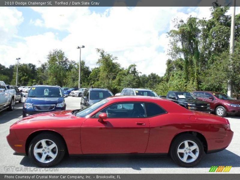TorRed / Dark Slate Gray 2010 Dodge Challenger SE