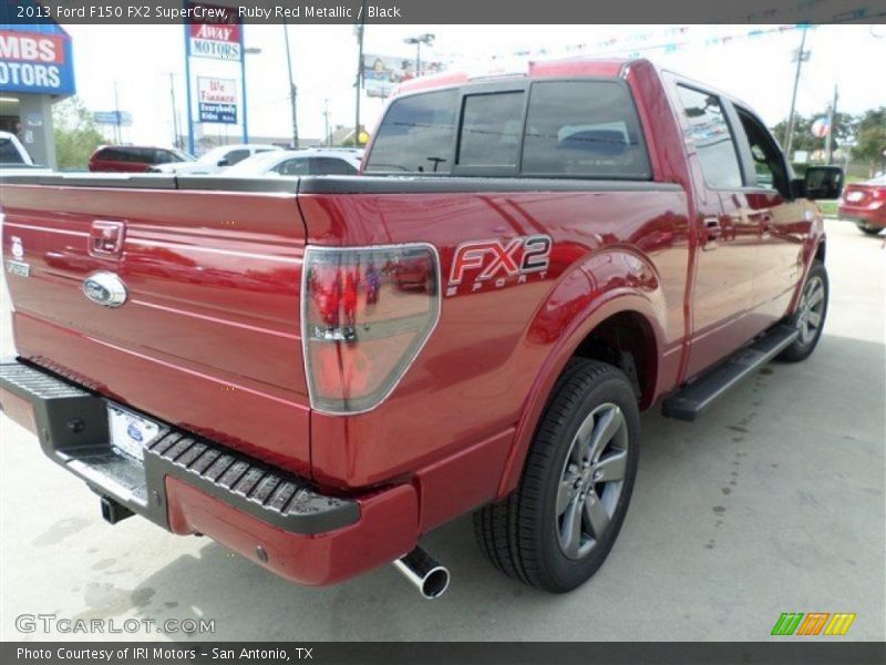 Ruby Red Metallic / Black 2013 Ford F150 FX2 SuperCrew