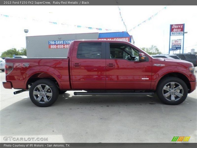 Ruby Red Metallic / Black 2013 Ford F150 FX2 SuperCrew