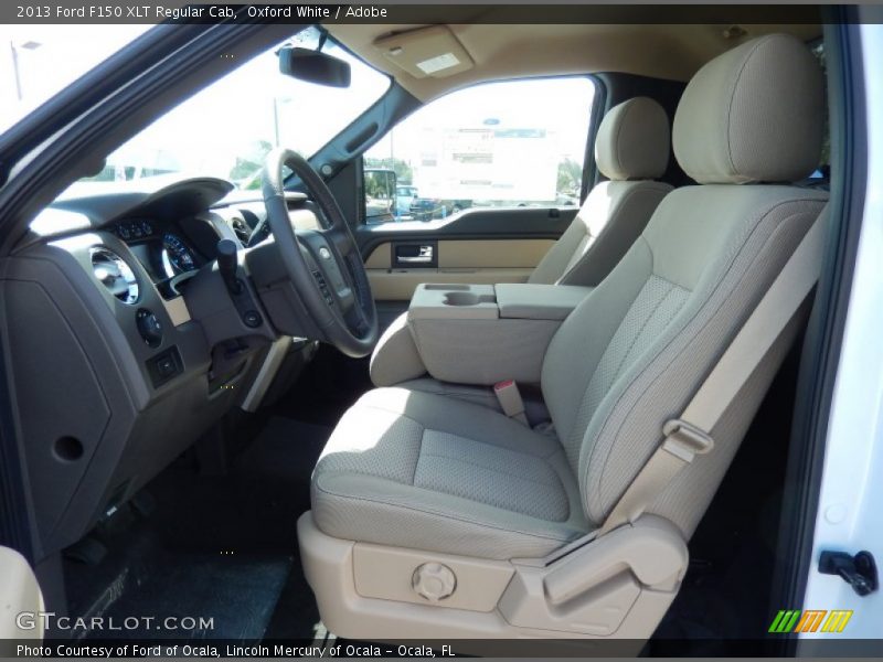 Front Seat of 2013 F150 XLT Regular Cab