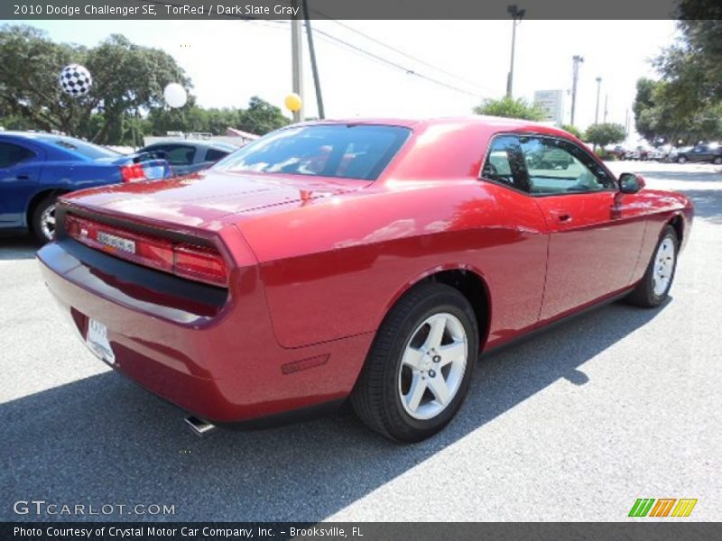 TorRed / Dark Slate Gray 2010 Dodge Challenger SE