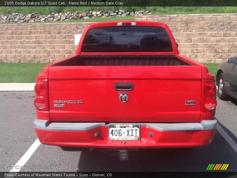 Flame Red / Medium Slate Gray 2005 Dodge Dakota SLT Quad Cab