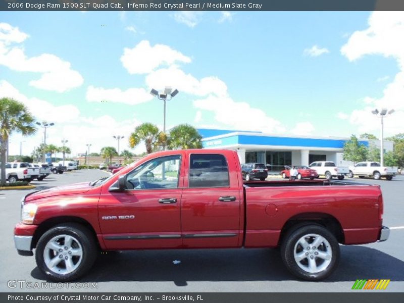 Inferno Red Crystal Pearl / Medium Slate Gray 2006 Dodge Ram 1500 SLT Quad Cab