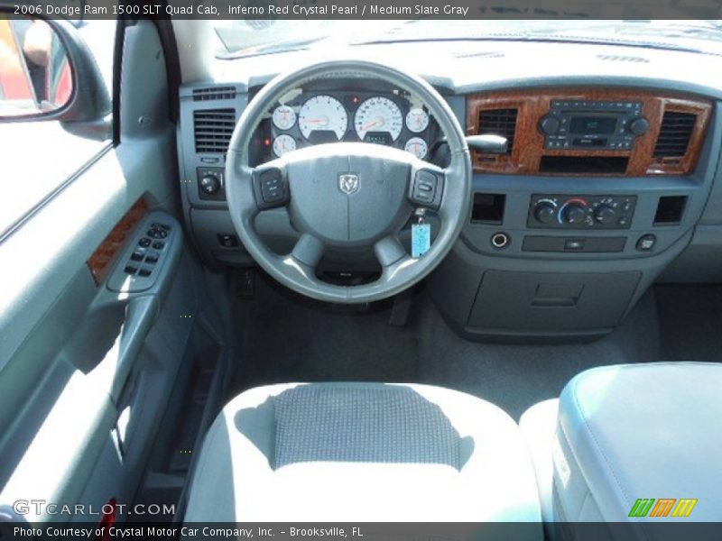 Inferno Red Crystal Pearl / Medium Slate Gray 2006 Dodge Ram 1500 SLT Quad Cab