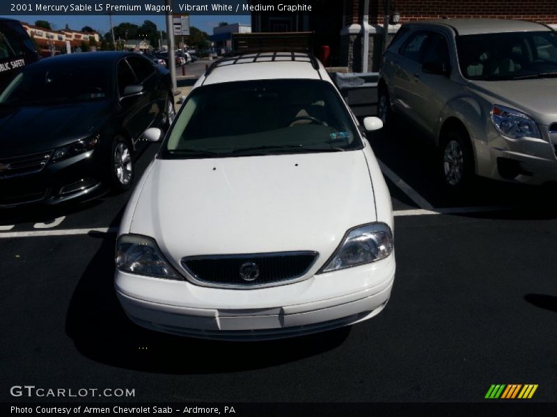 Vibrant White / Medium Graphite 2001 Mercury Sable LS Premium Wagon