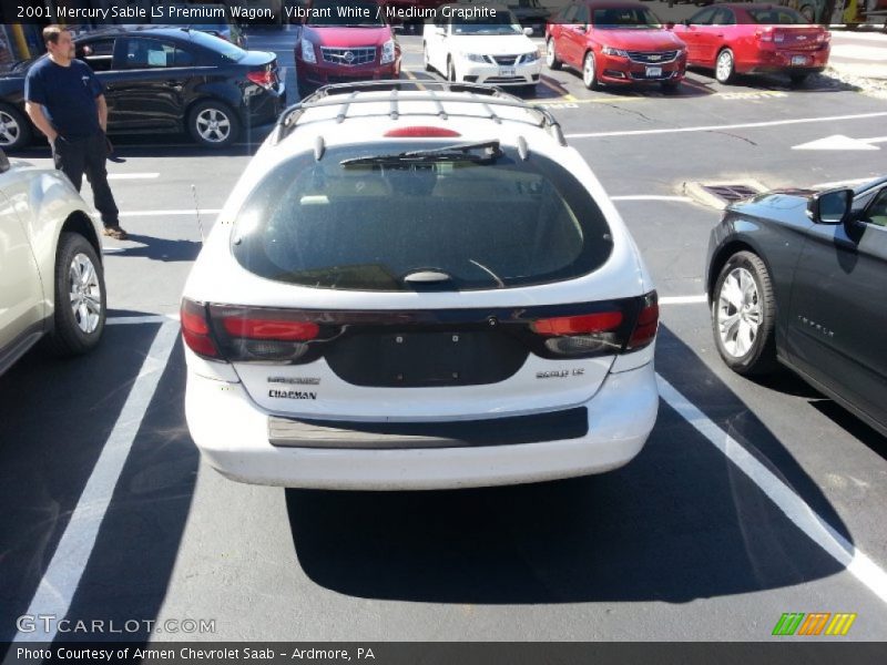 Vibrant White / Medium Graphite 2001 Mercury Sable LS Premium Wagon