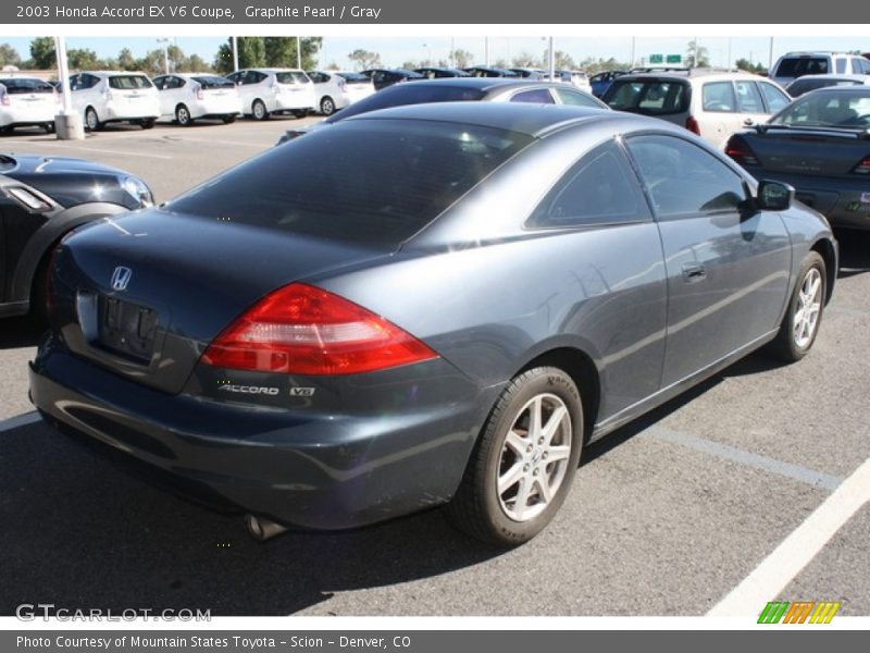 Graphite Pearl / Gray 2003 Honda Accord EX V6 Coupe