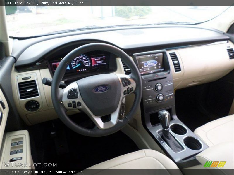 Ruby Red Metallic / Dune 2013 Ford Flex SEL