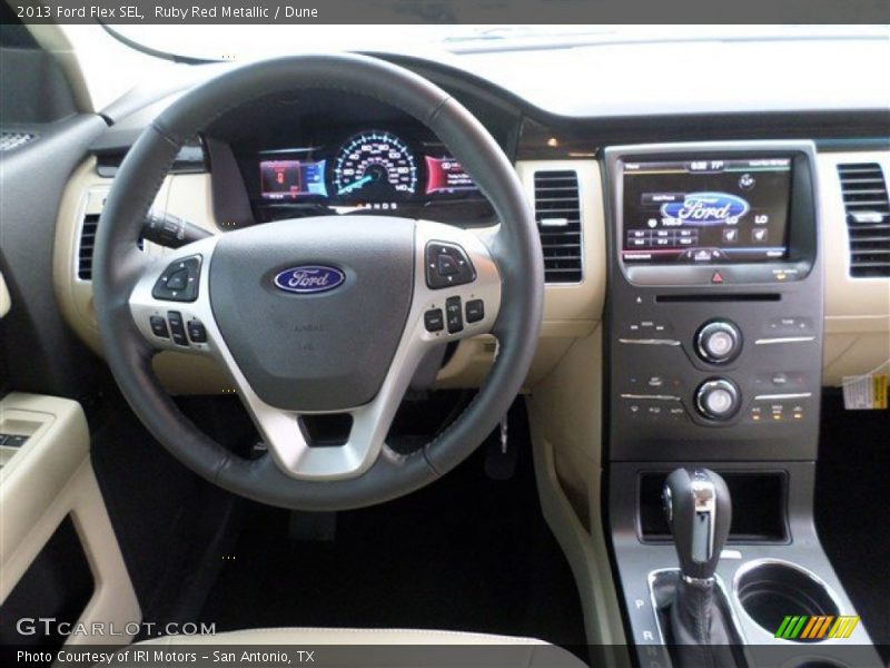 Ruby Red Metallic / Dune 2013 Ford Flex SEL