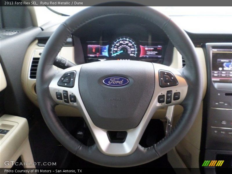 Ruby Red Metallic / Dune 2013 Ford Flex SEL