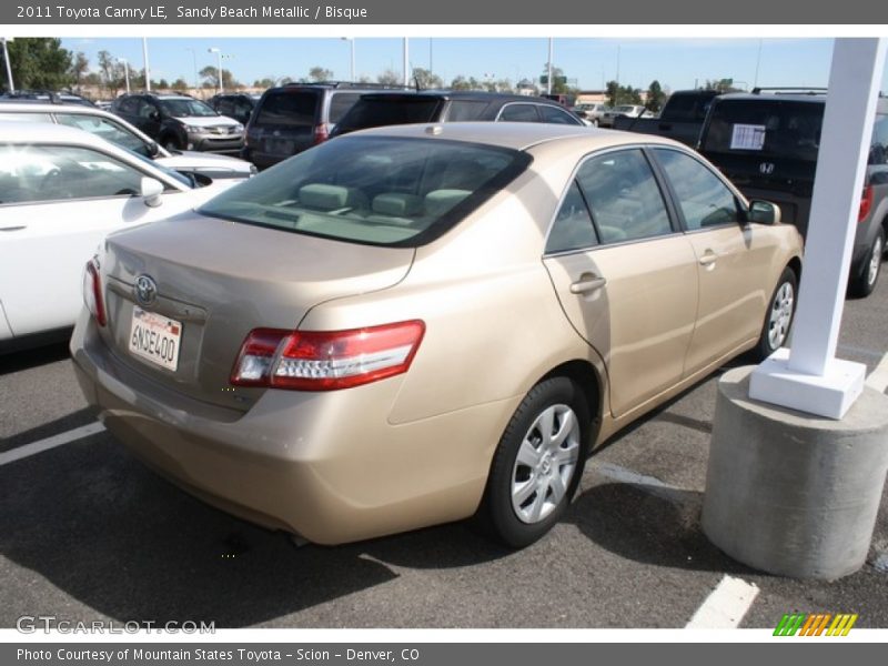 Sandy Beach Metallic / Bisque 2011 Toyota Camry LE