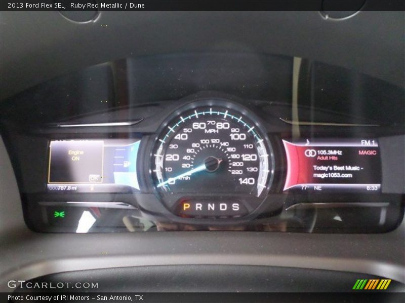 Ruby Red Metallic / Dune 2013 Ford Flex SEL