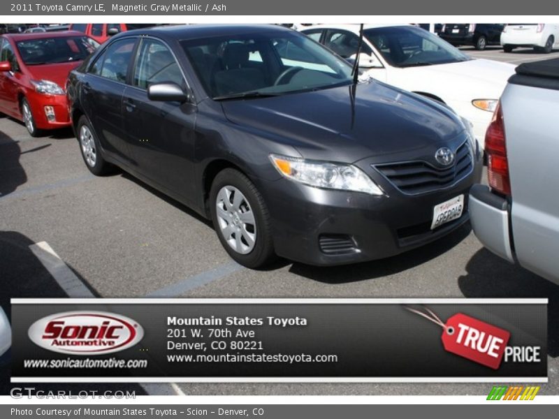Magnetic Gray Metallic / Ash 2011 Toyota Camry LE