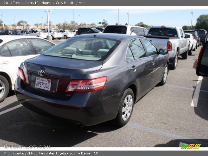 Magnetic Gray Metallic / Ash 2011 Toyota Camry LE