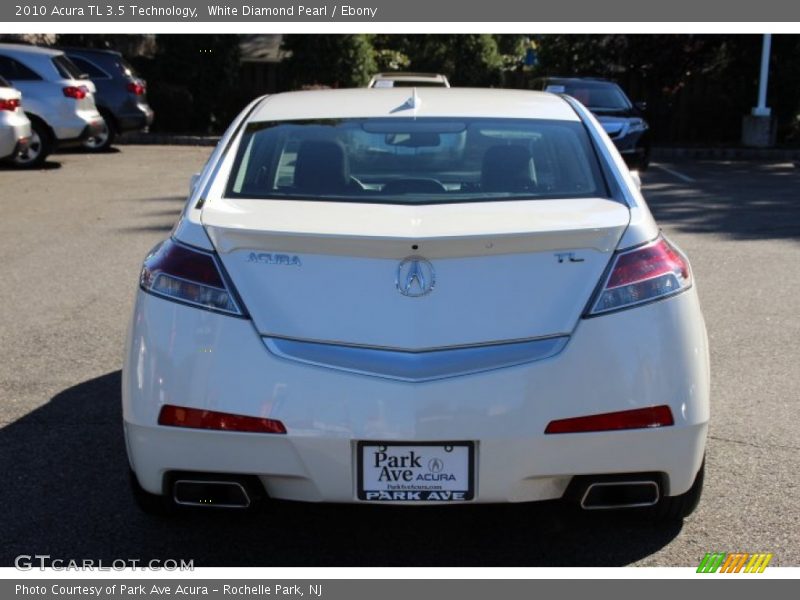 White Diamond Pearl / Ebony 2010 Acura TL 3.5 Technology