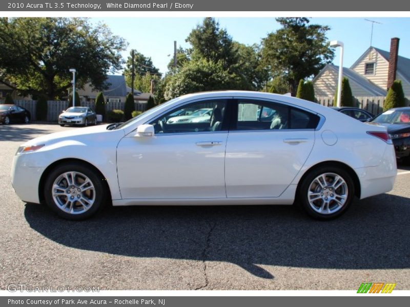 White Diamond Pearl / Ebony 2010 Acura TL 3.5 Technology