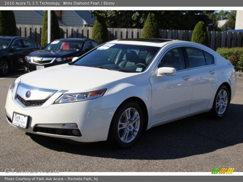 White Diamond Pearl / Ebony 2010 Acura TL 3.5 Technology