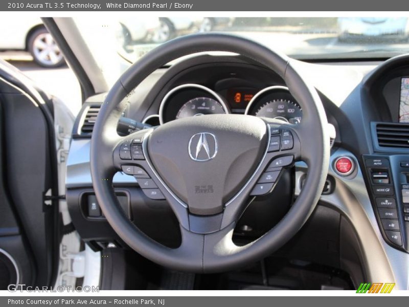 White Diamond Pearl / Ebony 2010 Acura TL 3.5 Technology
